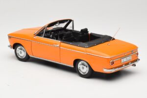 BMW 1600 E10 Cabriolet Oranssi Minichamps 1:18 100021030 Metalli — kuva 7 / 8
