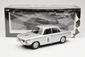 BMW 1800 TiSA #6 J. Munaron / K. Eppelein 24 Hours of Spa 1965 Minichamps 1:18 155652906 Metalli — kuva 6 / 6