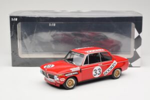 BMW 2002 Jockey Racing #33 B. Tobiasson / L. Nordstrom 6 Hours Nurburgring 1972 Minichamps 1:18 155722633 Metalli — kuva 6 / 6