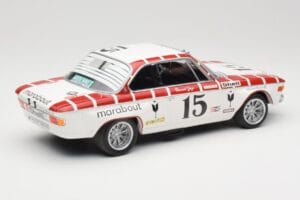 BMW 2800 CS E9 #15 Team Marabout Gaye / S. Braillard 24 Hours of Spa 1972 Minichamps 1:18 155722715 Metalli — kuva 2 / 6