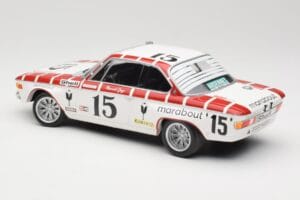 BMW 2800 CS E9 #15 Team Marabout Gaye / S. Braillard 24 Hours of Spa 1972 Minichamps 1:18 155722715 Metalli — kuva 5 / 6
