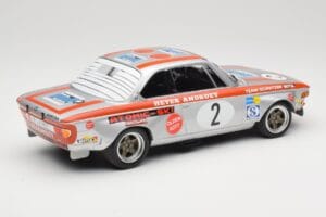 BMW 2800 CS E9 #2 Team Schnitzer J. Fitzpatrick / H. Heyer Winners Grand Prix Touring Cars Nurburgring 1972 Minichamps 1:18 1 — kuva 2 / 6