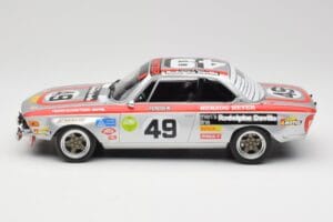 BMW 2800 CS E9 #49 Team Schnitzer G. Herzog / H. Heyer 24 Hours of Spa 1972 Minichamps 1:18 155722749 Metalli — kuva 3 / 6