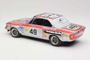 BMW 2800 CS E9 #49 Team Schnitzer G. Herzog / H. Heyer 24 Hours of Spa 1972 Minichamps 1:18 155722749 Metalli — kuva 5 / 6