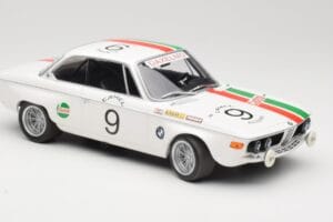 BMW 2800 CS E9 #9 Castrol BMW T. Moorkens / E. Haxhe 24 Hours of Spa 1971 Minichamps 1:18 155712709 Metalli — kuva 4 / 6