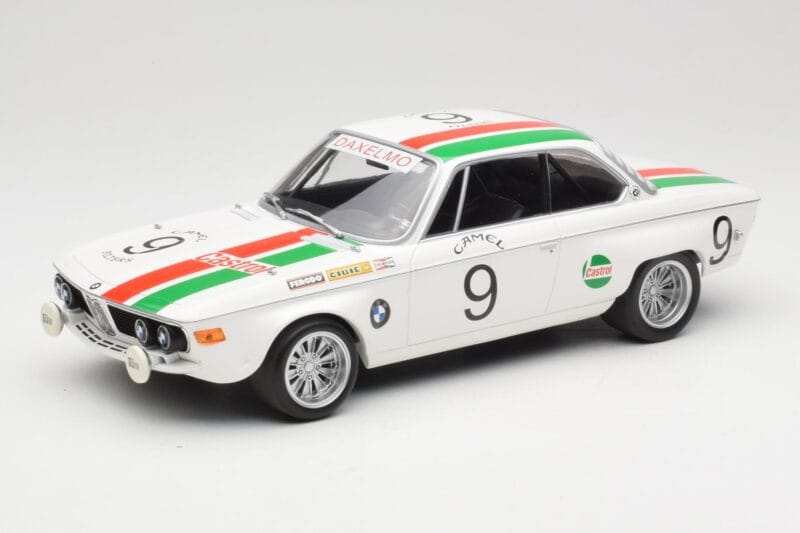BMW 2800 CS E9 #9 Castrol BMW T. Moorkens / E. Haxhe 24 Hours of Spa 1971 Minichamps 1:18 155712709 Metalli