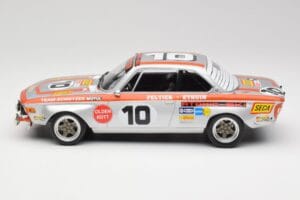 BMW 2800 CS Team Schnitzer #10 J. Fitzpatrick / J. Peltier Spa 1972 Minichamps 1:18 155722710 Metalli — kuva 3 / 6