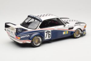 BMW 3.0 CSL E9 Garage Du Bac #76 P. Depnic / H. Coulon 24 Hours of Le Mans 1977 Minichamps 1:18 155772576 Metalli — kuva 2 / 6
