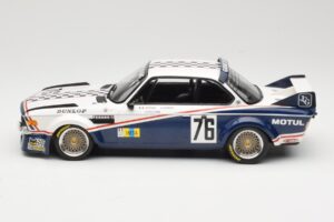 BMW 3.0 CSL E9 Garage Du Bac #76 P. Depnic / H. Coulon 24 Hours of Le Mans 1977 Minichamps 1:18 155772576 Metalli — kuva 3 / 6