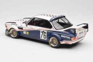 BMW 3.0 CSL E9 Garage Du Bac #76 P. Depnic / H. Coulon 24 Hours of Le Mans 1977 Minichamps 1:18 155772576 Metalli — kuva 5 / 6