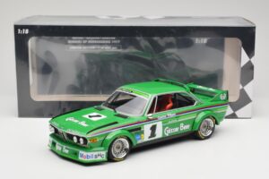 BMW 3.0 CSL E9 #1 Alpina G. Nilsson / D. Quester Winners Nürburgring 1977 Minichamps 1:18 155772501 Metalli — kuva 6 / 6