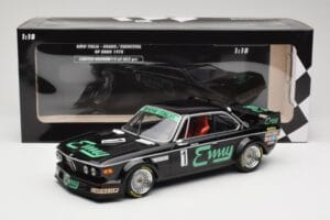 BMW 3.0 CSL E9 #1 F. Grano / P. Xhenceval GP Brno 1978 Minichamps 1:18 155782501 Metalli — kuva 6 / 6