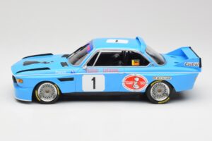 BMW 3.0 CSL E9 #1 Precision Liegeoise J. Peltier / C. Lafosse Winners 4 Hours Monza 1974 Minichamps 1:18 155742681 Metalli — kuva 5 / 6