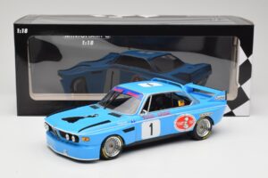 BMW 3.0 CSL E9 #1 Precision Liegeoise J. Peltier / C. Lafosse Winners 4 Hours Monza 1974 Minichamps 1:18 155742681 Metalli — kuva 6 / 6