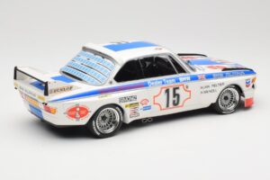 BMW 3.0 CSL E9 #15 BMW Alpina J. Peltier / H. Menzel 24 Hours of Spa 1973 Minichamps 1:18 155732695 Metalli — kuva 2 / 6