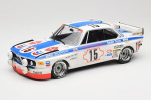 BMW 3.0 CSL E9 #15 BMW Alpina J. Peltier / H. Menzel 24 Hours of Spa 1973 Minichamps 1:18 155732695 Metalli