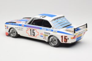 BMW 3.0 CSL E9 #15 BMW Alpina J. Peltier / H. Menzel 24 Hours of Spa 1973 Minichamps 1:18 155732695 Metalli — kuva 5 / 6