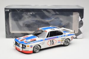 BMW 3.0 CSL E9 #15 BMW Alpina J. Peltier / H. Menzel 24 Hours of Spa 1973 Minichamps 1:18 155732695 Metalli — kuva 6 / 6
