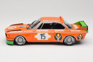 BMW 3.0 CSL E9 #15 Jägermeister Racing N. Lauda / G. Joisten 6 Hours Nurburgring 1973 Minichamps 1:18 155732615 Metalli — kuva 3 / 6