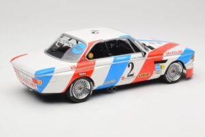BMW 3.0 CSL E9 #2 Luigi Racing A. de Fierlant / P. Xhenceval Winners 24 Hours of Spa 1975 Minichamps 1:18 155752602 Metalli — kuva 2 / 6