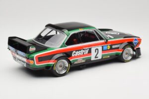 BMW 3.0 CSL E9 #2 Luigi Racing J-M. de Wael / A. de Fierlant Winners GP Nurburgring 1976 Minichamps 1:18 155762502 Metalli — kuva 2 / 6