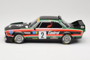 BMW 3.0 CSL E9 #2 Luigi Racing J-M. de Wael / A. de Fierlant Winners GP Nurburgring 1976 Minichamps 1:18 155762502 Metalli — kuva 3 / 6