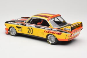 BMW 3.0 CSL E9 #20 BMW Faltz Alpina W. Werner / H. Schommers Norisring Trophy 1974 Minichamps 1:18 155742620 Metalli — kuva 5 / 6