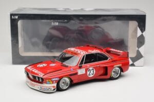 BMW 3.0 CSL E9 #23 Faltz Alpina A. de Fierlant / H. Grohs Zandvoort Trophy 1975 Minichamps 1:18 155752623 Metalli — kuva 6 / 6