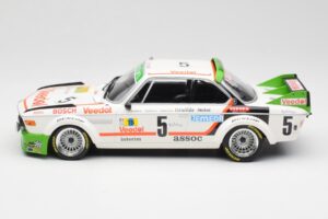 BMW 3.0 CSL E9 #5 Assoc Interim J-C. Chavan / A. Detrin Winners 24 Hours of Spa 1976 Minichamps 1:18 155762505 Metalli — kuva 3 / 6