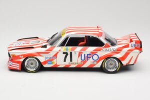 BMW 3.0 CSL E9 #71 Luigi Racing P. Xhenceval / J. Dieudonné 24 Hours of Le Mans 1977 Minichamps 1:18 155772571 Metalli — kuva 3 / 6