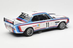 BMW 3.0 CSL #11 C. Amon / H. Stuck 24 Hours of Spa 1973 AUTOart 1:18 87347 Metalli — kuva 3 / 8