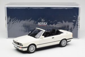 BMW 325i E30 Cabriolet Alpine Valkoinen Norev 1:18 183213 Metalli — kuva 6 / 6