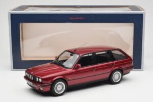 BMW 325i E30 Touring Punainen Metallic Norev 1:18 183218 Metalli — kuva 6 / 6