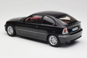 BMW 325Ti Compact E46 Musta Kyosho 1:18 80430024440 Metalli — kuva 6 / 7