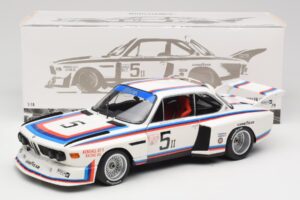 BMW 3.5 CSL E9 Gr.5 #5 K.W.M. Racing K. Miller / D. Cowart 6 Hours of Watkins Glen 1979 Minichamps 1:18 180792005 Metalli — kuva 8 / 8