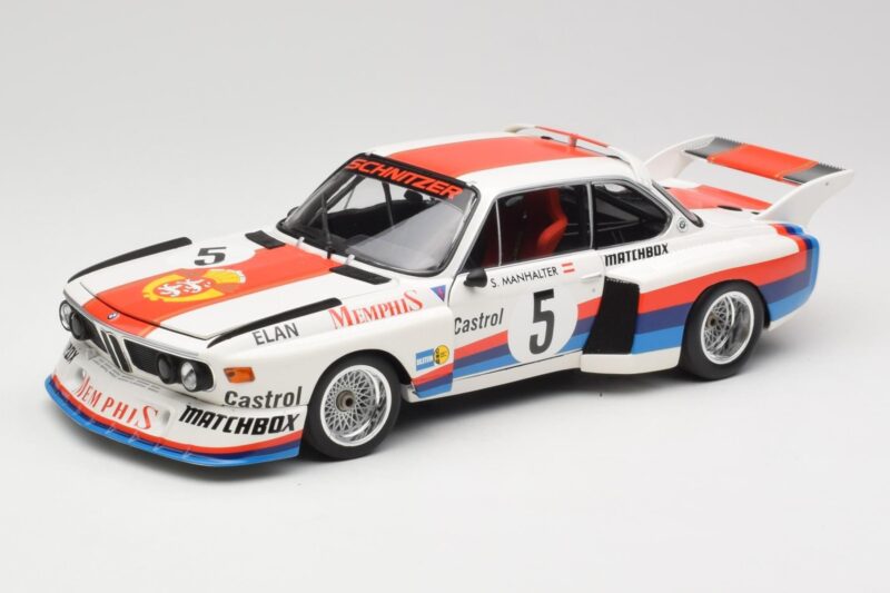 BMW 3.5 CSL E9 Gr.5 #5 S. Manhalter Winner Havirov Interseries 1977 Minichamps 1:18 180772005 Metalli