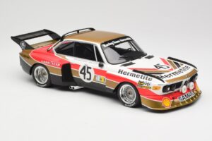 BMW 3.5 CSL E9 #45 Hermetite T. Walkinshaw / J. Fitzpatrick 24 Hours of Le Mans 1976 Minichamps 1:18 155762645 Metalli — kuva 4 / 6