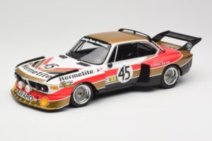 BMW 3.5 CSL E9 #45 Hermetite T. Walkinshaw / J. Fitzpatrick 24 Hours of Le Mans 1976 Minichamps 1:18 155762645 Metalli
