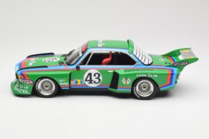 BMW 3.5 CSL E9 Schnitzer #43 D. Quester / A. Krebs 24 Hours of Le Mans 1976 Minichamps 1:18 155762643 Metalli — kuva 3 / 6