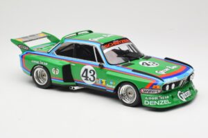 BMW 3.5 CSL E9 Schnitzer #43 D. Quester / A. Krebs 24 Hours of Le Mans 1976 Minichamps 1:18 155762643 Metalli — kuva 4 / 6