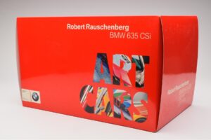BMW 635 CSi E24 Art Car Robert Rauschenberg AUTOart 1:18 80430150924 Metalli — kuva 7 / 8