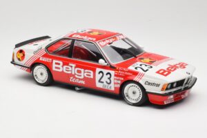 BMW 635 CSi E24 Belga Juma Racing M. Winkelhock / T. Regout 24 Hours of Spa 1985 Minichamps 1:18 155852523 Metalli — kuva 4 / 6