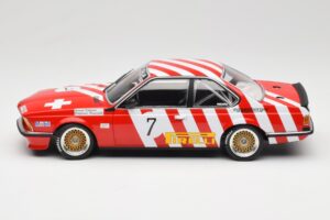BMW 635 CSi E24 #7 BMW Italia G. Brancatelli / H. Kelleners Brno Grand Prix 1984 Minichamps 1:18 155842507 Metalli — kuva 3 / 6