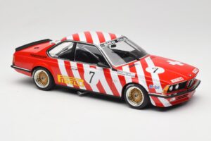 BMW 635 CSi E24 #7 BMW Italia G. Brancatelli / H. Kelleners Brno Grand Prix 1984 Minichamps 1:18 155842507 Metalli — kuva 4 / 6
