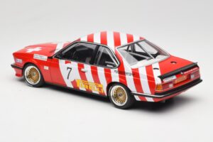 BMW 635 CSi E24 #7 BMW Italia G. Brancatelli / H. Kelleners Brno Grand Prix 1984 Minichamps 1:18 155842507 Metalli — kuva 5 / 6