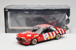 BMW 635 CSi E24 #7 BMW Italia G. Brancatelli / H. Kelleners Brno Grand Prix 1984 Minichamps 1:18 155842507 Metalli — kuva 6 / 6
