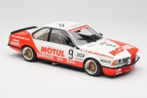 BMW 635 CSi E24 #9 Hollinger / P. Giroix Garage du Bac 24 Hours of Spa 1984 Minichamps 1:18 155842509 Metalli — kuva 4 / 6