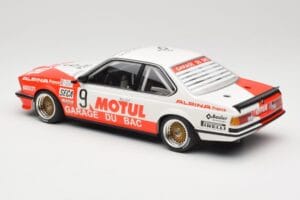 BMW 635 CSi E24 #9 Hollinger / P. Giroix Garage du Bac 24 Hours of Spa 1984 Minichamps 1:18 155842509 Metalli — kuva 5 / 6