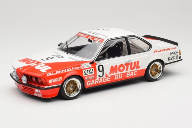 BMW 635 CSi E24 #9 Hollinger / P. Giroix Garage du Bac 24 Hours of Spa 1984 Minichamps 1:18 155842509 Metalli