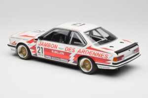 BMW 635CSi E24 Team Brun Motorsport #21 H. Grohs / T. Boutsen Spa 24 Hours 1985 Minichamps 1:18 155852521 Metalli — kuva 5 / 6